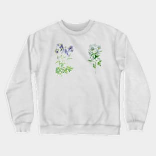 Flowers: Bluebells and Daisies Crewneck Sweatshirt